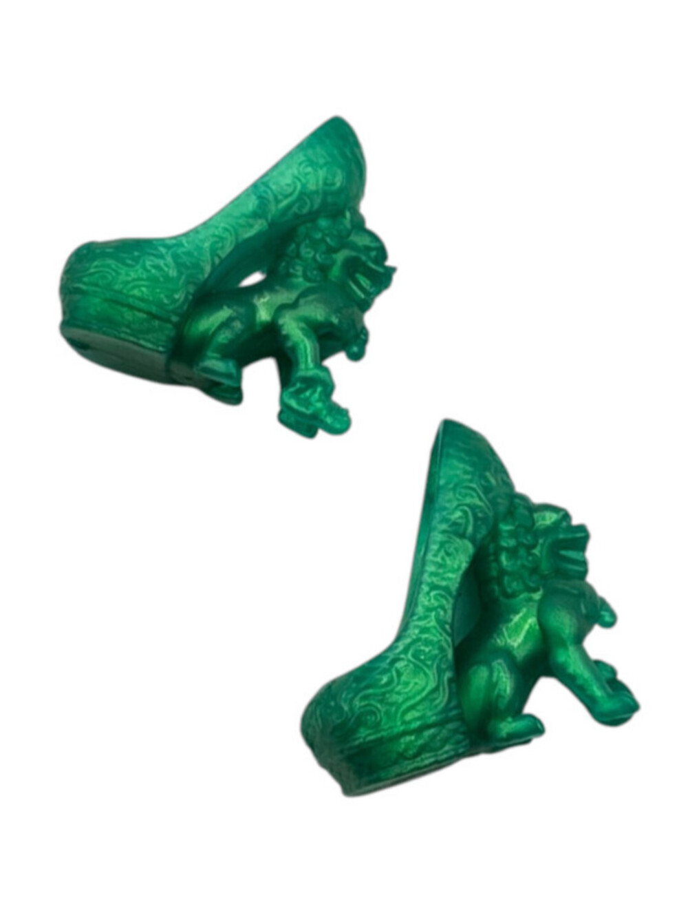 MONSTER HIGH DOLL SHOES SCAREMESTER JINAFIRE LONG PAIR OF GREEN SHOES